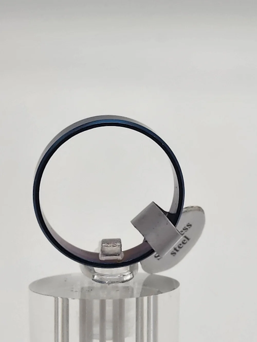NWT Stainless Steel Blue Ring (12.5)